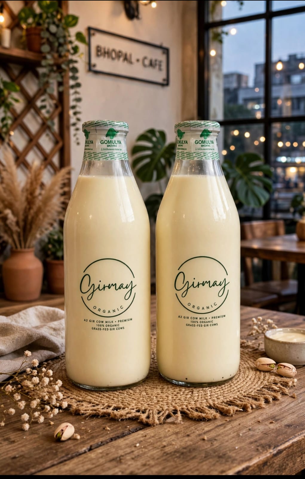 Pure A2 desi cow milk delivery in Bhopal from GOMULYA